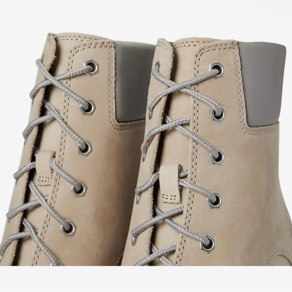 Timberland Allington 6 in boot light taupe nubuck mid lace up boots NWT 9 m/m - Picture 6 of 12